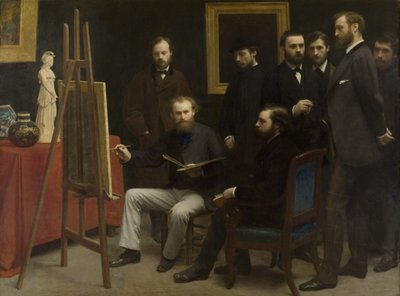 Studio Les Batignollesissa tekijältä Henri Fantin-Latour