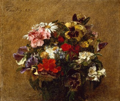 Kukkakimppu tekijältä Ignace Henri Jean Fantin Latour