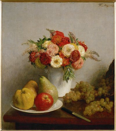 Kukat ja hedelmät tekijältä Henri Fantin-Latour
