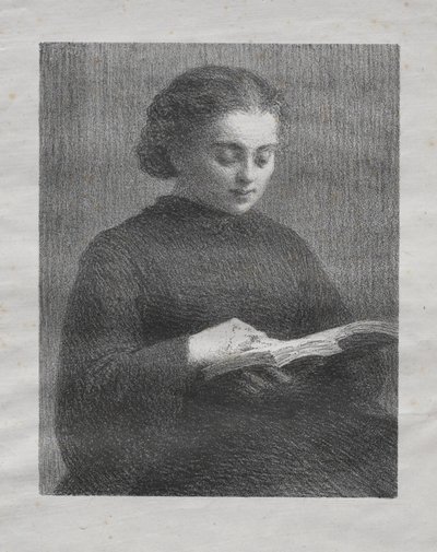 Lukeminen: Taiteilijan sisaren muotokuva tekijältä Henri Fantin-Latour