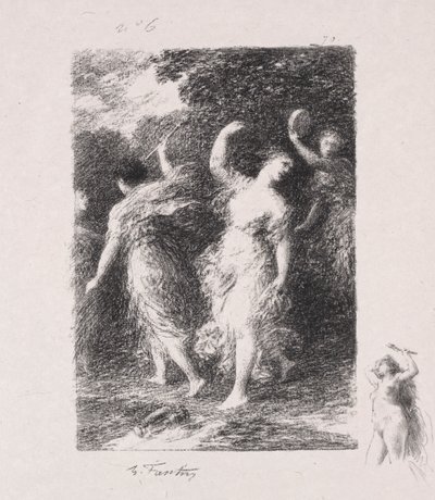Bacchus tekijältä Ignace Henri Jean Fantin Latour
