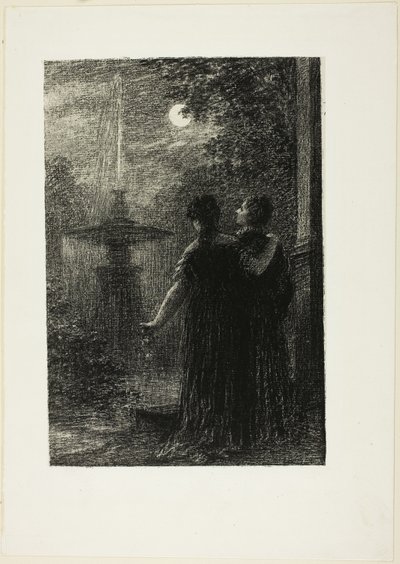 Beatrice ja Benedict, I näytös: Nocturne, Hector Berliozin oopperasta "Beatrice ja Benedict (1862)". tekijältä Henri Fantin Latour