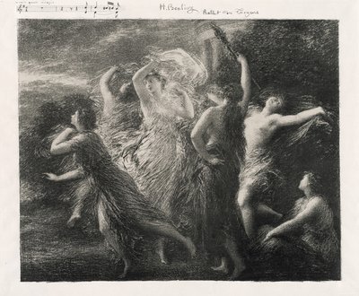 Troijalaisten tanssi tekijältä Ignace Henri Jean Fantin Latour