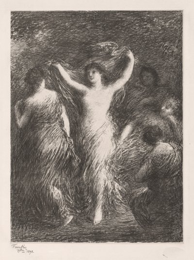 Tanssiminen tekijältä Ignace Henri Jean Fantin Latour