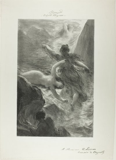 Primera escena de The Rhinegoldfinnish tekijältä Ignace Henri Jean Fantin Latour