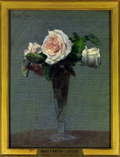 Henri Fantin Latourin (1836-1904) kukkamaalaus 1872 Dim 0,24 x 0,31 m Paris musee du Louvre Pakollinen maininta: Lahjoitus Helene et Victor Lyon tekijältä Ignace Henri Jean Fantin Latour