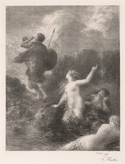 Goettterdaemmerung: Siegfried ja tytöt tekijältä Ignace Henri Jean Fantin Latour