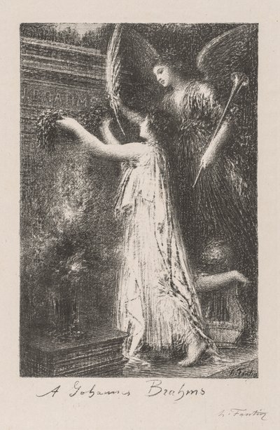 Johannes Brahmsille tekijältä Ignace Henri Jean Fantin Latour