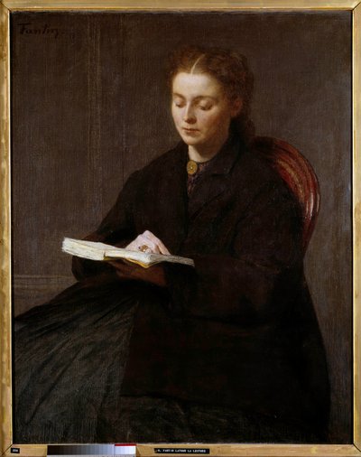 Henri Fantin Latourin lukemamaalaus (Fantin-Latour tekijältä Ignace Henri Jean Fantin-Latour