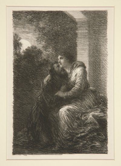 Longherin: näytös III, kohtaus d tekijältä Ignace Henri Jean Fantin Latour