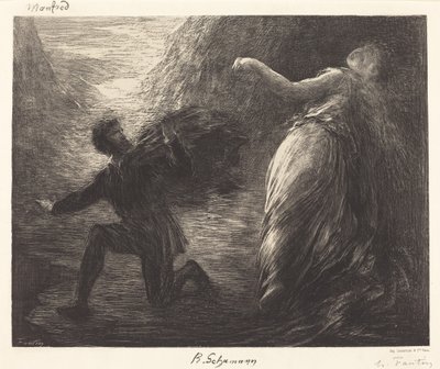 Manfred ja Astarte (1. levy) tekijältä Ignace Henri Jean Fantin Latour