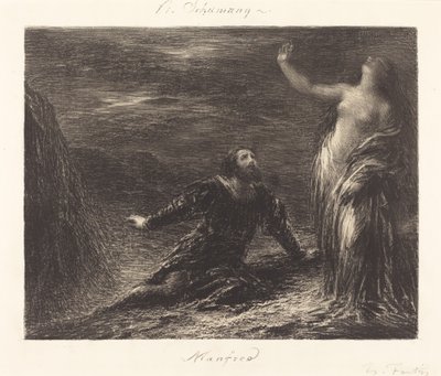 Manfred ja Astarte (2. levy) tekijältä Ignace Henri Jean Fantin Latour
