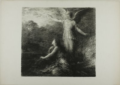 Paratiisi ja peri (avaaminen), ensimmäinen levy tekijältä Ignace Henri Jean Fantin Latour