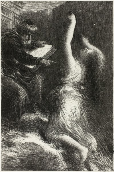 Parsifal, Act II: Evocation of Kundry tekijältä Ignace Henri Jean Fantin Latour