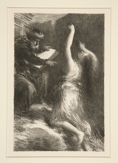Parsifal: acte II, ?vocation de Kundry (Parsifal: Act II, Evocation of Kundry) tekijältä Ignace Henri Jean Fantin Latour