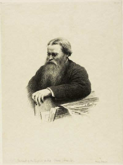 Taiteilija Edwin Edwardsin muotokuva tekijältä Ignace Henri Jean Fantin Latour