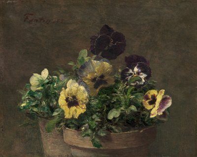 Ruukku orvokki, 1883. tekijältä Ignace Henri Jean Fantin Latour