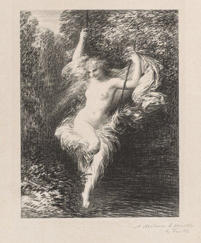 Saara kylpejä tekijältä Ignace Henri Jean Fantin Latour
