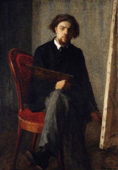 Omakuva, 1858. tekijältä Ignace Henri Jean Fantin Latour