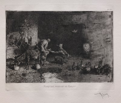 Muulin kenkiminen Marokossa tekijältä Ignace Henri Jean Fantin Latour