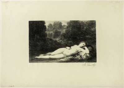 Hiljainen vesi tekijältä Ignace Henri Jean Fantin Latour