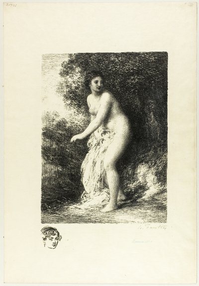 Seisova kylpylä, toinen levy tekijältä Ignace Henri Jean Fantin Latour