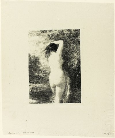 Seisova uimari, kolmas lautanen tekijältä Ignace Henri Jean Fantin Latour