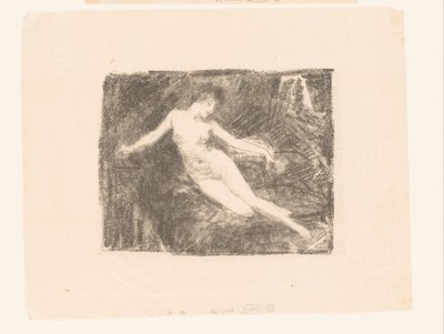 Tutkimus alastomasta, heräävästä naisesta Le Matin tekijältä Ignace Henri Jean Fantin Latour