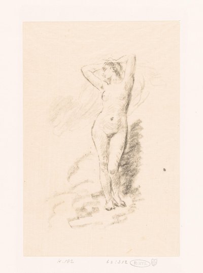 Tutkimus seisovasta alastomasta naisesta tekijältä Ignace Henri Jean Fantin Latour
