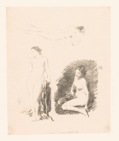 Tutkimusarkki kolmella alastomalla naisella tekijältä Ignace Henri Jean Fantin Latour