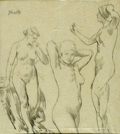 Tutkimus [naisten alastonkuvat] tekijältä Ignace Henri Jean Fantin Latour