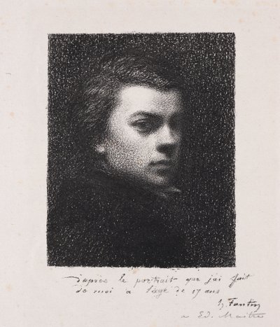 Taiteilija 17-vuotiaana tekijältä Ignace Henri Jean Fantin Latour