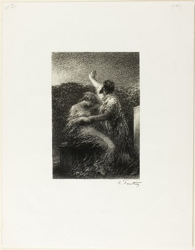 Magus Balthasar ja Fatima tekijältä Ignace Henri Jean Fantin Latour