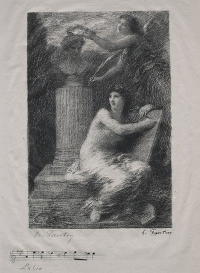 Berliozille (pieni lautanen) tekijältä Ignace Henri Jean Fantin-Latour