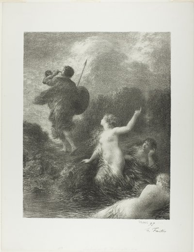 Jumalien hämärä: Siegfried ja Reinin neitsyt tekijältä Ignace Henri Jean Fantin Latour