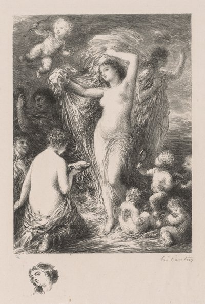 Venus Anadyomene tekijältä Ignace Henri Jean Fantin Latour