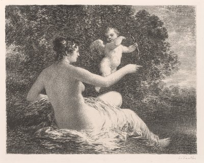 Venus ja Cupid tekijältä Ignace Henri Jean Fantin Latour
