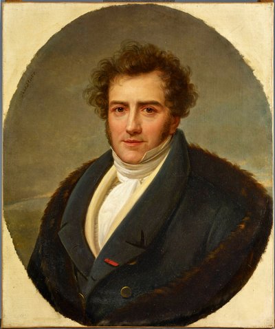 Muotokuva säveltäjä Francois-Adrien Boieldieusta (1775-1834), kirjoittanut Riesener, Henri-Francoiss (1767-1828). Öljy kankaalle. Pariisin filharmonia tekijältä Henri Francois Riesener
