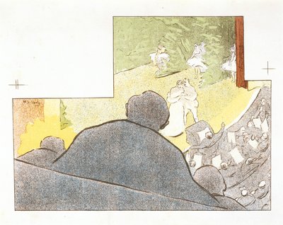 Mirages, ohjelma Théâtre Libre -tuotannolle Fossiilit tekijältä Henri Gabriel Ibels