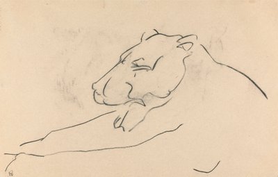 Makaava lioness tekijältä Henri Gaudier-Brzeska