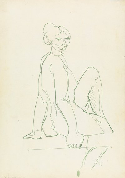 Istuva naishahmo tekijältä Henri Gaudier-Brzeska
