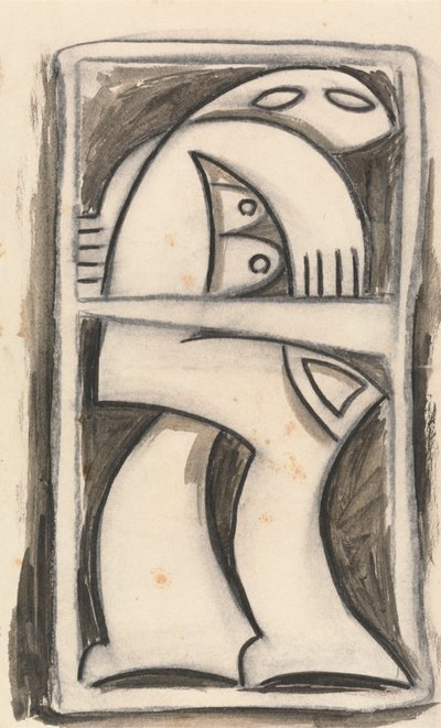 Seisova naishahmo tekijältä Henri Gaudier-Brzeska