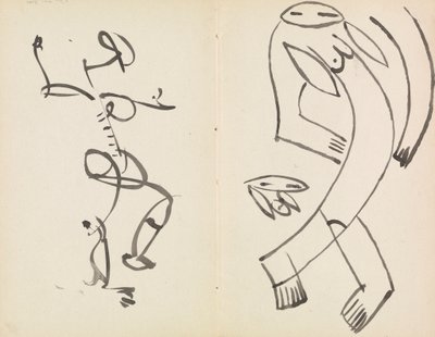 Tutkimuksia kahdesta tanssivasta hahmosta tekijältä Henri Gaudier-Brzeska