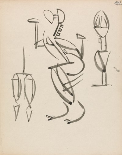 Kolme kuviotutkimusta tekijältä Henri Gaudier Brzeska