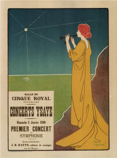 Konsertit Ysaÿe, 1895 tekijältä Henri Georges Meunier