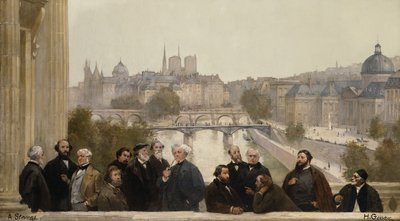 Vuosisadan panoraama: Dupré, Rousseau, Isabey, Millet, Couture, Daubigny, Diaz, Corot, Troyon, Fromentin, Barye, Decamp, Courbet, Robert-Fleury. tekijältä Henri Gervex
