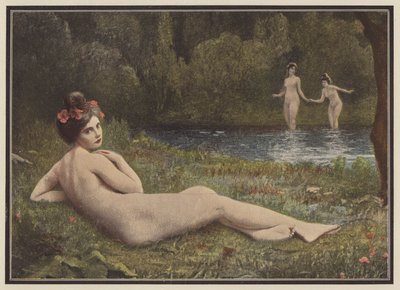 Kesän ilot (väri litho) tekijältä Henri Guinier