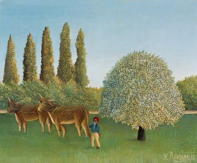 Meadowland (The Pasture) tekijältä Henri Rousseau
