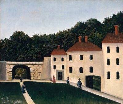 Kävelijöitä puistossa tekijältä Henri J.F. Rousseau