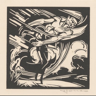 Nainen ja tuuli tekijältä Henri Jonas (signed by artist)